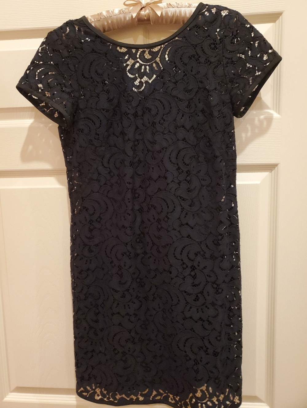 Ann Taylor LOFT Cocktail Dress Navy Black Cutouts SS Lined Sz 2  NWOT $98